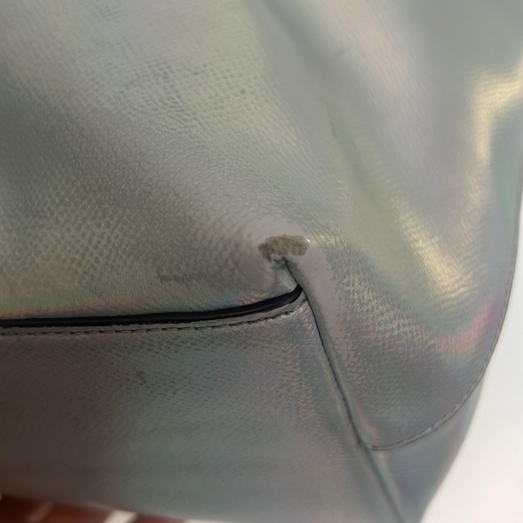 COACH Limited Edition Holographic Iridescent City Zip Tote RARE FIND 🌈🦄 - Picture 14 of 17